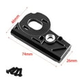 thumbnail image 2 of Tignapoo Black Metal Motor Mount for Axial SCX10 PRO 1/10 RC Crawler Car Upgrade, 7.4x4.6x2.6cm, Includes Screws, 2 of 6