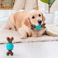 thumbnail image 2 of KOYPTL Wood Bones Dog Toys,Tough Rubber Chewers Toys for Large Medium Dogs Teeth-cleaning,Colorfull Texture Bone Toy Gift for Play & Soothing Christmas Easter Birthday Party Holiday Supplies Presents, 2 of 10