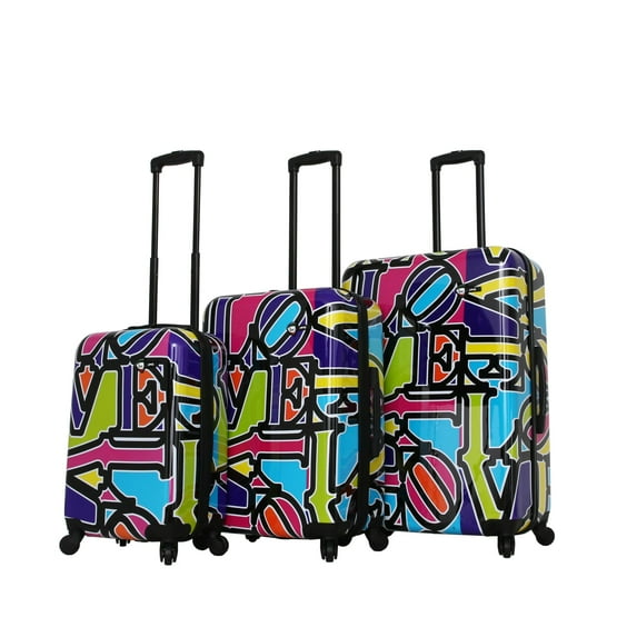 Mia Toro ITALY Love Collection Hardside Spinner 3 Piece Luggage Set