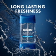 Gillette Antiperspirant and Deodorant for Men, Clear Gel, Cool Wave, 2.85 oz