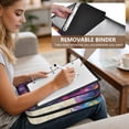 thumbnail image 5 of Haosy Accordion File Organizer Zipper Binder 500 Sheet 6-Tab Expanding File Folder Multi-Pocket 1.2 Inch 3 Ring Cute Colorful Bbird, 5 of 7