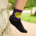 thumbnail image 2 of Purple Bat, Haunted House and Tree by the Moon Socks, 2 of 3