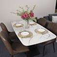 thumbnail image 5 of Round Placemats Heat Resistant Woven Vinyl PVC Dining Table Mats, 15inch/38cm Non-slip Washable Place Mats 6PCS for Christmas Dinner Party Restaurant Hotel, 5 of 7