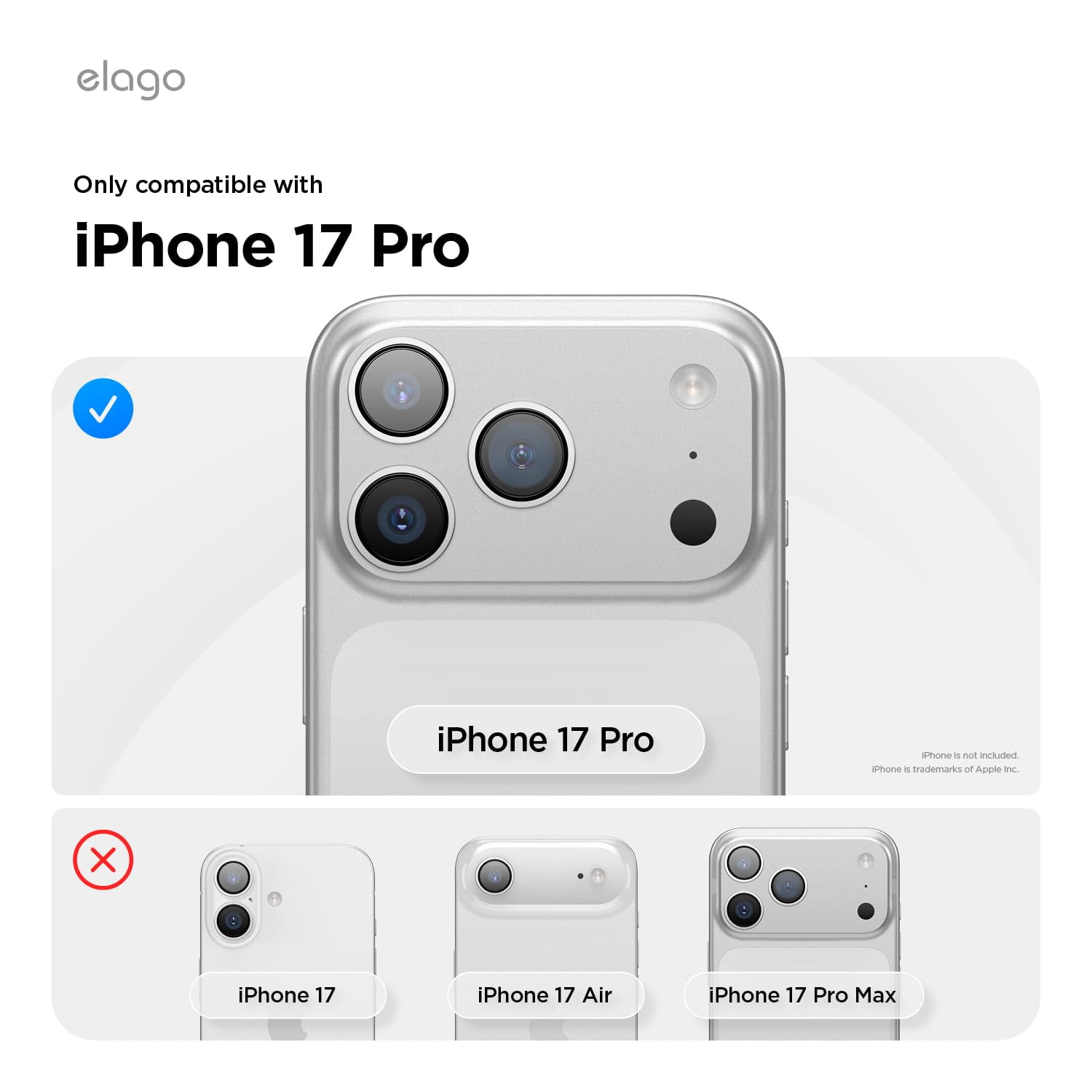elago Magnetic Leather Case Compatible with iPhone 17 Pro Case, All MagSafe Accessories, 6.3 inch - Built-in Magnets, Durable Vegan Leather, Shockproof, Water-Resistant [Black]
