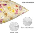 thumbnail image 3 of Pofeuu Rabbit And Balloon Print Double-sided plush pillowcase Square Throw Pillow Covers Pillows Cover for Living Room Bedroom Sofa Couch Cushion Cover（No pillow core）-22"x22", 3 of 7