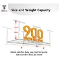 thumbnail image 2 of The Atlas 4 x 8 ft Adjustable Height Overhead Garage Storage Rack 900 lbs Heavy Duty Capacity White, 2 of 7