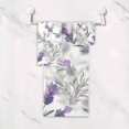 thumbnail image 5 of Coolnut Purple Lavender Towel Set of 3 with Bath Towel, Hand Towel and Wash Cloth, Soft, Quick Drying and Comfortable Winter Towels for Bathroom Kitchen Home Travel Hotel Gym Washcloth Gift, 5 of 7