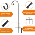 thumbnail image 2 of Shepherds Hook Gtongoko ajustable de 32 a 21 cm, negro mate, paquete de 8, 2 of 7
