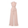 thumbnail image 4 of Purcolt Women's 2 Piece Outfits Sleeveless Suit Vest and Wide Leg Pants Business Casual Blazer Sets Matching Work Office Outfits, 4 of 9