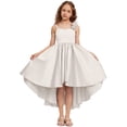thumbnail image 7 of EnJoCho Satin Junior Bridesmaid Dresses Short Tiere𝖽 Flower Girl Dress Sleeveless Princess Pageant Formal Homecoming Dress Teenage Wedding Dress Fl𝗈wy, 7 of 7