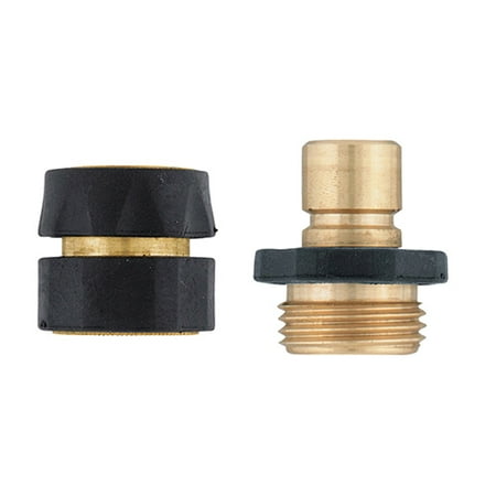 Hose Coupling Quick Connector - Orbit Metal Quick Connect Set without Shut-off - Hose Couplings -56776