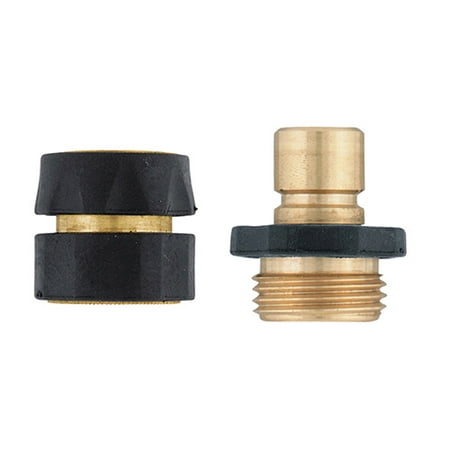 Orbit Metal Quick Connect Set without Shut-off - Hose Couplings (Best Hose Quick Connect)