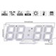 thumbnail image 3 of 3d Digital Alarm Clock,wall Led Number Time Clock With 3 Auto Adjust Brightness Levels,led Electronic Clock With Snooze Function,modern Night Light Cl, 3 of 4