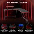 thumbnail image 2 of Escritorio Gamer en L Titano Nova Moderno en Color Negro, 2 of 8