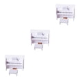 thumbnail image 2 of Vogacara Mini Piano with Stool Kids for House Toys 1/12 Doll 1/6 Play Decoration white Type1, 2 of 6