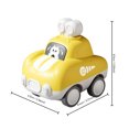 thumbnail image 3 of Toy Car for Toddlers, Cute Yellow Fire Engine Push‑Powered Vehicle, Friction Powered Mini Car Toy, Educational Play Car Gift for Boys Girls, 3 of 5