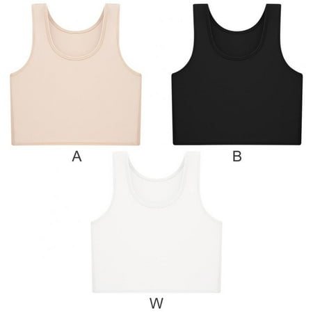 

Women s Camisole with Built in Padded Bra Vest - Sports Shockproof Wrap Chest Ultra-thin Breather Underwear(3-Packs)