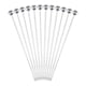 thumbnail image 1 of 24pcs Stainless Steel Fruit Picks Cocktail Decorative Picks Sticks Party Supplies Favors for Banquet Bar (Silver), 1 of 3