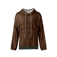 thumbnail image 1 of Men's Muscle Graphic Print Hoodie, Casual Long Sleeve Pullover Sweatshirt, Novelty Design Streetwear for Christmas Gift, Halloween, Party and Lounge Wear,Brown,XL, 1 of 5