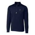 thumbnail image 2 of Men's Cutter & Buck Navy Houston Texans Big & Tall Traverse Stretch Quarter-Zip Pullover Top, 2 of 3