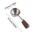 thumbnail image 2 of Coffee Scoop,15ML Vintage Coffee Measuring Spoon,Stainless Steel Coffee Spoon With Nature Walnut Wood Handle Long Wooden Handle Coffee Scoop Kitchen Utensil Loose Tea Spoon, 2 of 5