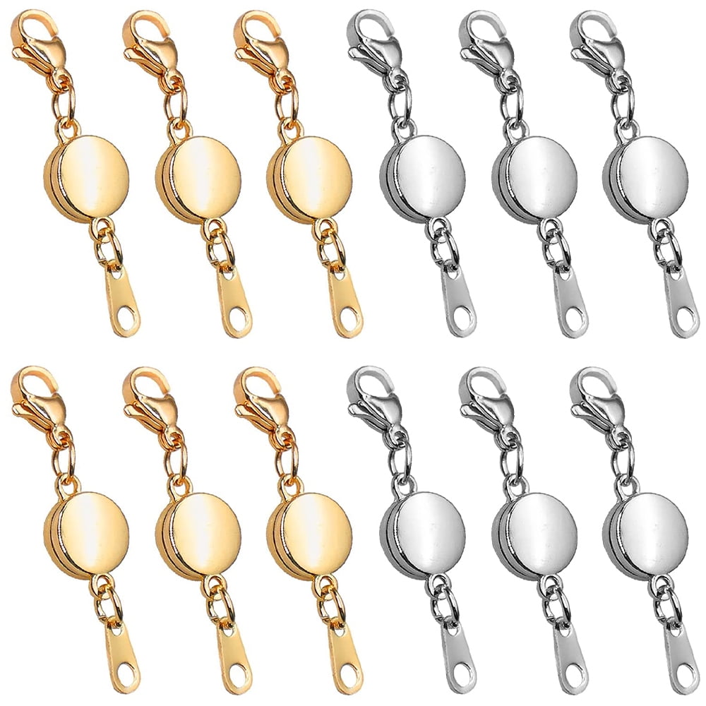 12 Pcs Jewelry Clasps, Locking Jewelry Clasp Round Necklace