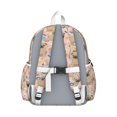 thumbnail image 3 of Bulldog Dog and Flower Florals Backpack for School,Cute School Bag,Schoolbag with Adjustable Shoulder Straps & Padded Back,13.4"x11"x4.7", 3 of 6