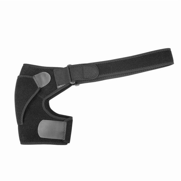 Shoulder Support Brace with Pressure Pad for Men Women, Adjustable Shoulder Brace for Torn Rotator Cuff, Tendonitis, Pain, Fits Right or Left Shoulder (1, Black standard version)