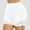White, variant on Under $5.00,Chiccall Biker Shorts Womens Plus Size Lace Yoga Shorts High Waist Short Leggings Elastic Workout Shorts Slip Undershorts