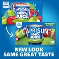 thumbnail image 4 of (4 pack) Capri Sun 100% Juice from Concentrate Juice Boxes, 10 Pouches, for School Lunches and On-the-Go Hydration, Apple with Added Ingredients, All Natural Ingredients, 6 oz, 4 of 17