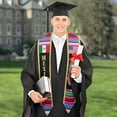 thumbnail image 5 of Mexican Graduation Sash, Mexico Graduation Stole 2025,Mexican American Flag Graduation Sash, 5 of 10