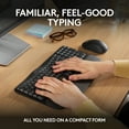 thumbnail image 6 of Logitech Wave Keys Combo, Wireless Ergonomic Keyboard with Signature M550 L Wireless Mouse, Graphite, 6 of 13