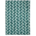 thumbnail image 1 of Outdoor Washable Doral Aqua & Green 3' x 5' Accent Rug, 1 of 8