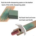 thumbnail image 4 of Wooden Knife Sharpener Leather Craft Strop Kit Double Side Sharpening Tools Razor Polishing Board with Polishing Wax for DIY Home Handicraft, 4 of 7