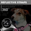thumbnail image 4 of Howarmer Dog Harness, No-Pull Pet Harness with 2 Leash Clips, Adjustable Soft Padded Dog Vest, Reflective No-Choke Pet Oxford Vest with Easy Control Handle for Large Dogs, Rose Red, XL, 4 of 7