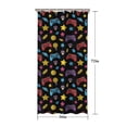 thumbnail image 5 of Multicolor Controllers Games Icons Black Pattern Shower Curtain 36"x72" ,Bathroom Decorative Shower Curtains Set with 12 Hooks,Modern Waterproof Washable Shower Curtain, 5 of 6