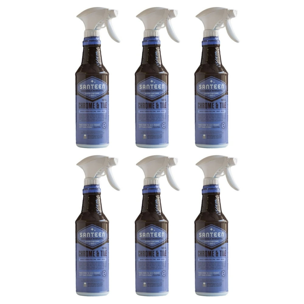 Santeen Chrome & Tile Cleaner 22oz w/ sprayer 6pk case
