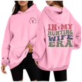 thumbnail image 2 of WEAIXIMIUNG Robes Chandail en Molleton pour Femmes 2025 Décontracté Été Dos Imprimé Manches Longues Pull à Capuche, 2 of 3