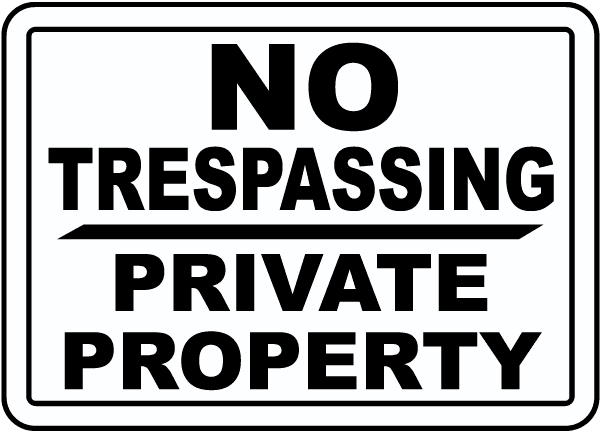 CGSignLab 36x24 Chalk Banner Premium Acrylic Sign No Trespassing