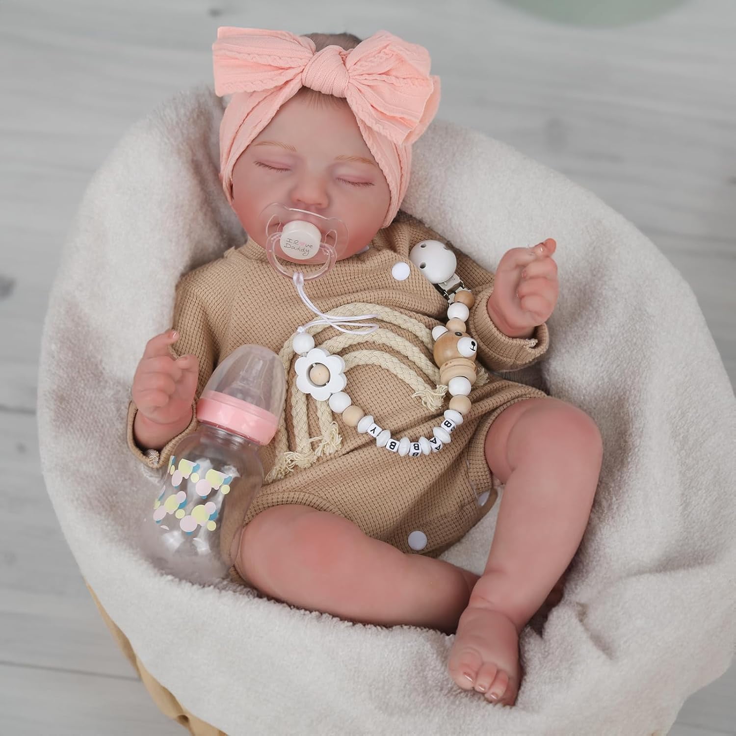 Reborn Baby Dolls Girl - 20 Inch Realistic Baby Doll Real Life Baby Doll,Sleeping Soft Reborn Doll,Newborn Lifelike Weighted Doll, Accessories Gift Toys for Ages 3+