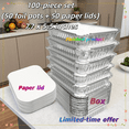 thumbnail image 6 of 30/100Pcs Disposable Foil Pans Set with Cardboard Lids, 9×6.8in/7.7×5.5in Dual-Size Foil Trays, Baking Freezing Takeout Air Fryer Liners, Valentine's Day Kitchen Essentials, 6 of 13