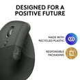 thumbnail image 5 of Logitech Lift Ergo Vertical USB Optical Mice, Gray, 5 of 9