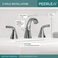 thumbnail image 7 of Peerless P3535lf Parkwood 1 GPM Widespread Bathroom Faucet - Chrome, 7 of 7