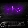 thumbnail image 2 of C-CRAFT Faith, Hope & Love Neon Led Light Up 18 inch for Valentine Bedroom Wall Decor, 2 of 5