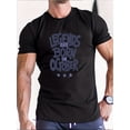 thumbnail image 1 of Men's Casual "Cavalier" Print Crew Neck Short Sleeves T-shirts for Summer, 1 of 7