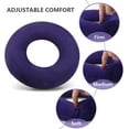 thumbnail image 5 of Tutuviw Donut Cushion Seat Chair Seat Cushion for Traveling in Car Seat Inflatable Seat Cushion Pad with Pump-Gray, 5 of 7