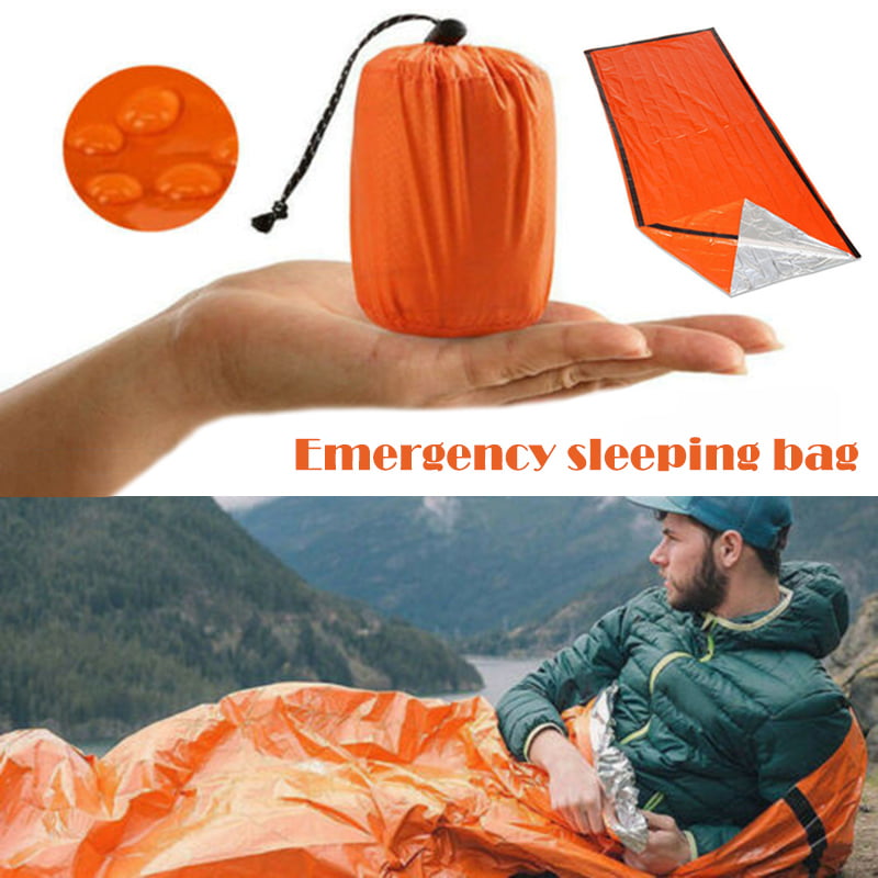 Emergency Waterproof Sleeping Bag Thermal For Outdoor Survival Camping Hiking aa 