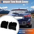 thumbnail image 2 of Pair Rear Car Bumper Tow Hook Cover Tow Cover Cap Black for Mazda 6 2013-2018 No.GJR950EK151/GJR950EL151, 2 of 7