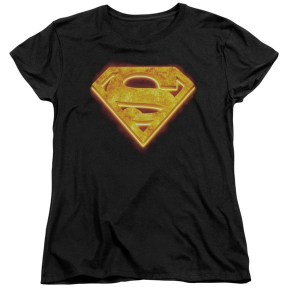 Superman - Hot Steel Shield - Women's Short Sleeve Shirt - Small