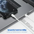 thumbnail image 5 of Charger Cable 10ft Charging Cord,3-Pack USB C to L Cable Compatible with iPhone 14/13/12/11/Pro/Max/Mini/XR/XS/X/8/SE iPad AirPods Case, 5 of 7